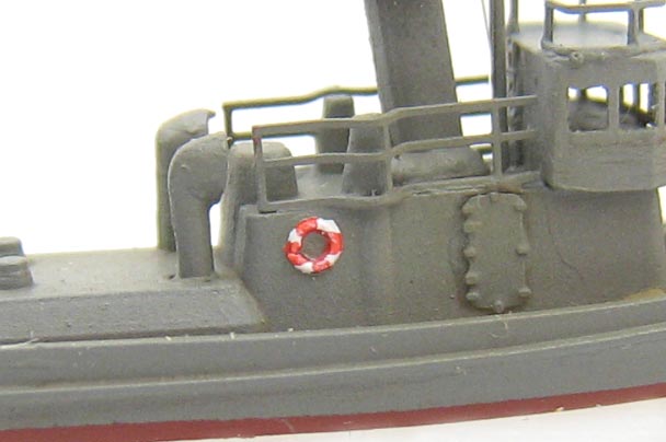 1/700　艦船模型「救命浮き輪」の製作手順